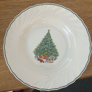 Christmas Tree Design Dinner Plate